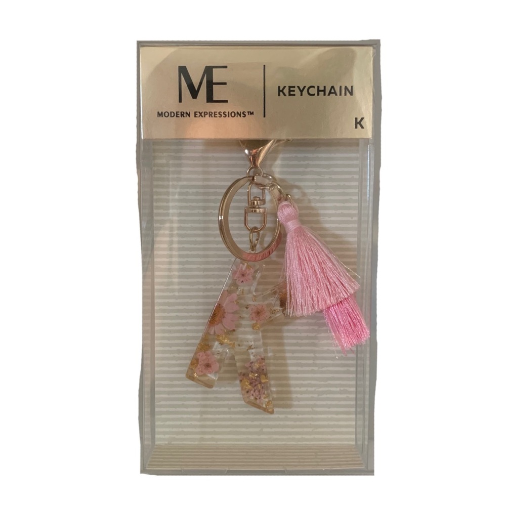 Modern Expressions Letter “K” Keychain